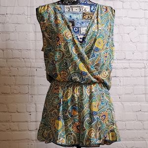 (NEW) OLIVE TREE COLORFUL PATTERN ROMPER